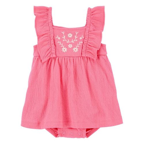 Baby Girl Carter's Floral Flutter Bodysuit Dress - size 6 months