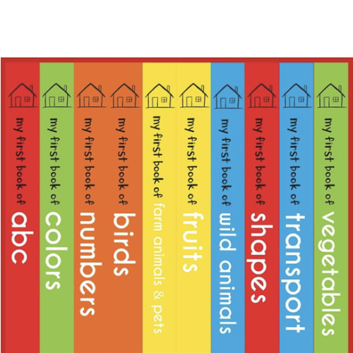 My First Library: Boxset of 10 Board Books for Kids
