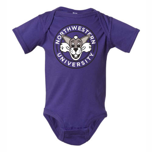 Northwestern Wildcats Infant Willie Onesie
