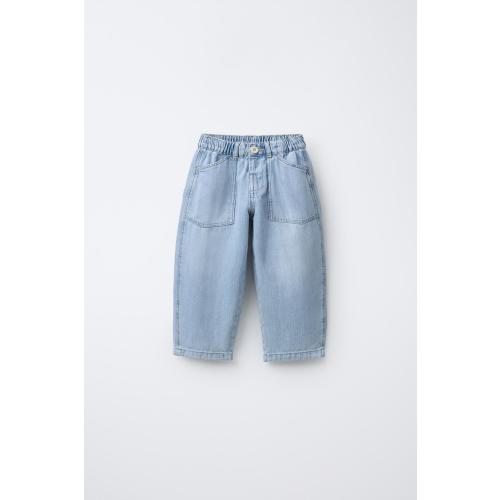 FLOWY BAGGY JEANS - Light blue | ZARA United States - 3 YEARS