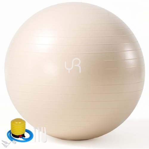 YR, Exercise Ball, 75CM, Anti-Burst White Yoga Fitness