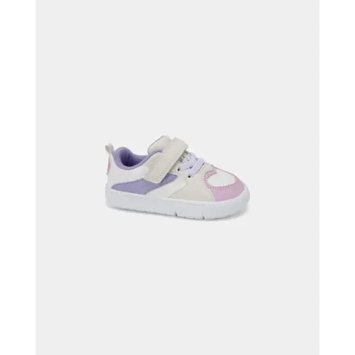 Baby Girl Every Step® First Walker Color Block Sneakers - Pink/Purple/White | Carter's