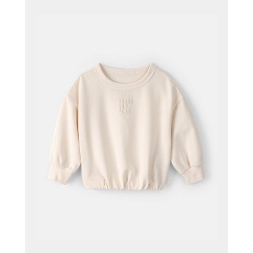 Baby French Terry Pullover Sweatshirt - Ivory | Carter's