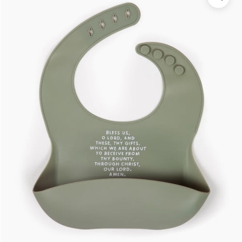 Meal Blessing Silicone Bib