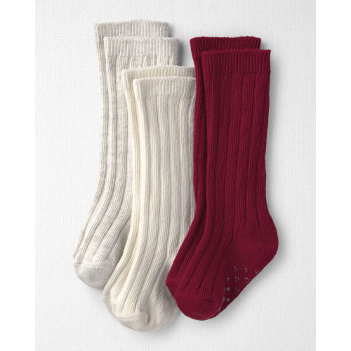 Baby Girl 3-Pack No-Slip Knee-High Socks Made with Organic Cotton - Little Planet | Carter's