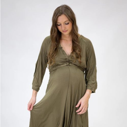 Amelia Labor & Postpartum Gown in Sage – Lila