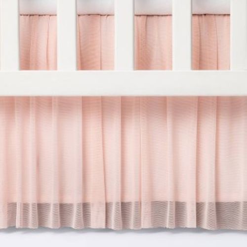 Crib Skirt Tulle - Cloud Island™ Light Pink
