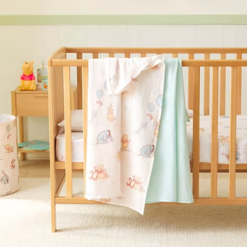 Adairs Kids - Disney Winnie the Pooh Muslin Wrap 2pk | Adairs