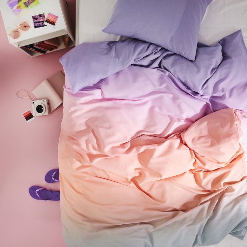 FLÄDERBUSKE Duvet cover and pillowcase(s) - multicolor Twin