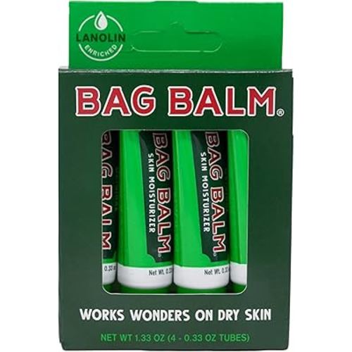 Bag Balm Original Skin Moisturizer Gift Box - 0.33oz, 4 Pack of Lip Balm Tubes