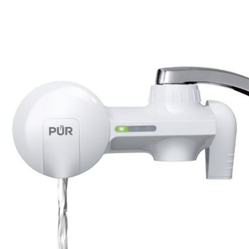 PUR Faucet Mount Water Filtration System, Powerful Filtration with Lead Reduction, Horizontal, White, PFM150W: Sink Water Filter, Kitchen Appliances