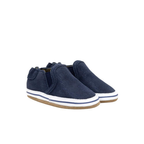 Liam Basic Soft Soles Navy – Robeez
