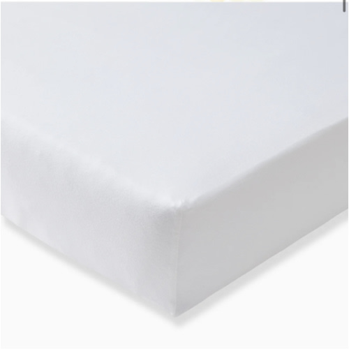 Solid Organic Cotton BEESNUG® Fitted Crib Sheet - Cloud