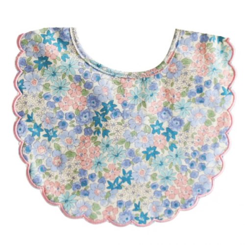 Scallop Bib Liberty Blue