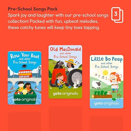 Yoto Pre-School Songs Pack - 3 Audio Cards