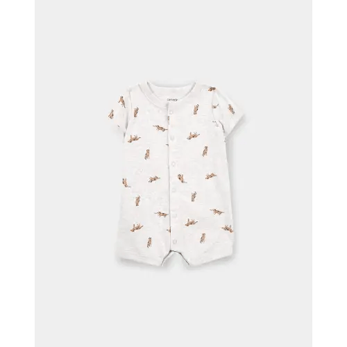 Baby Boy Dog Romper - Grey | Carter's
