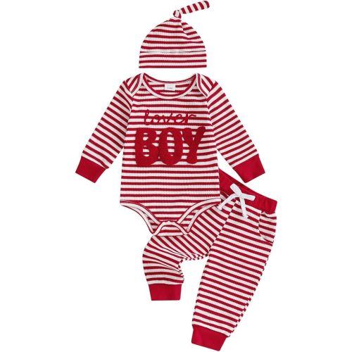 Engofs My First Thanksgiving Baby Boy Outfit Long Sleeve Turkey Letter Print Romper Pants Set with Hat