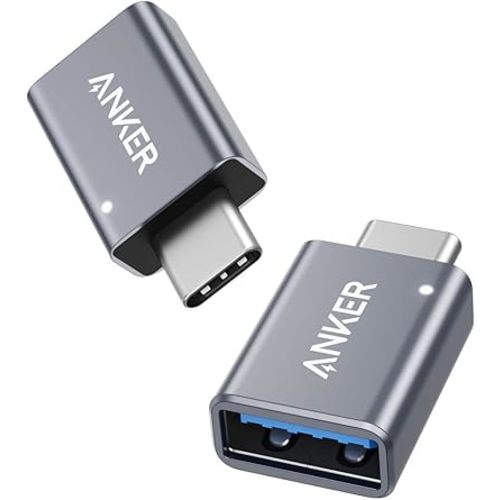 Anker USB C Adapter (2 Pack), USB C to USB Adapter High-Speed Data Transfer for MacBook Pro 2020, iPad Pro 2020, Samsung Notebook 9, Dell XPS and More Type C Devices