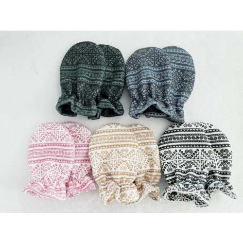 Keng Hmong Baby No Scratch Mittens 1 Pair Organic Cotton