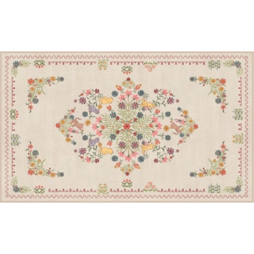 Friendship Garden Cream Multicolor Rug | Ruggable US