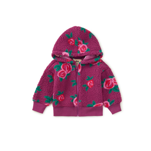 LITTLE GIRL & Painted Rose & Teddy Fleece Baby Hoodie & HOODIE & Tea Collection