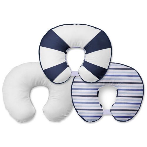 Bacati - 3 pc Little Sailor Hugster Feeding & Infant Support Nursing Pillow