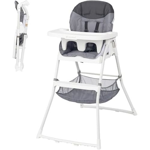 Baby Trend Flat Fold High Chair, Stellar Grey