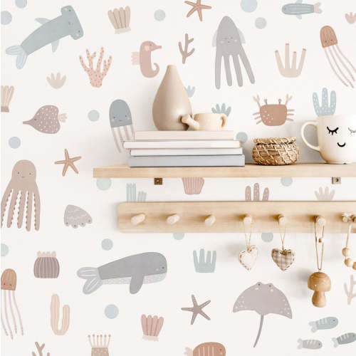 Seaside Storytime Fabric Wall Decals