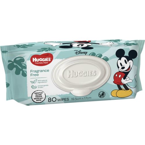 Huggies Thick Baby Wipes Fragrance Free
