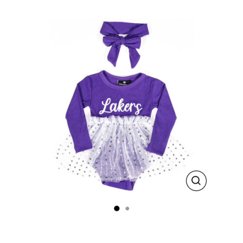 Lakers Infant Reflection Tulle Dress