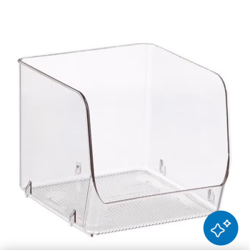 iDesign Linus Open Stackable Bins | The Container Store