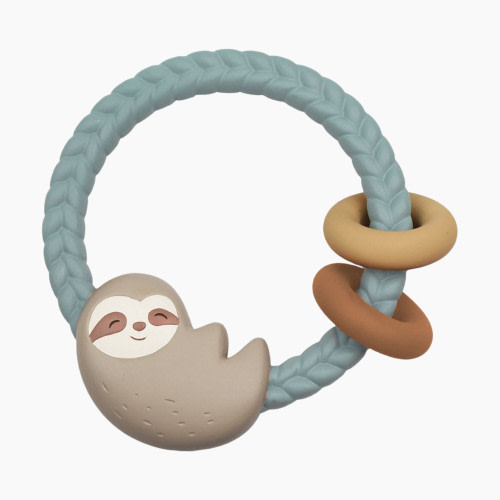 Itzy Ritzy Silicone Teether with Rattle - Sloth