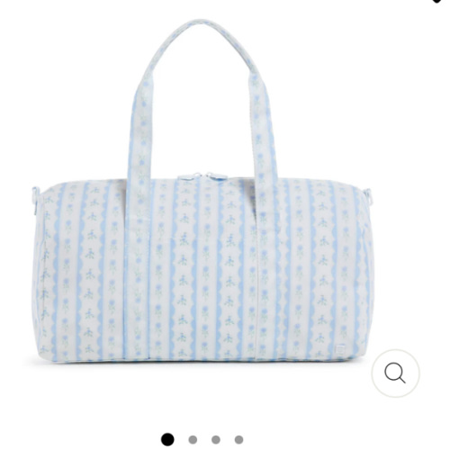 Duffel - Weekender - Ribbon Floral Blue