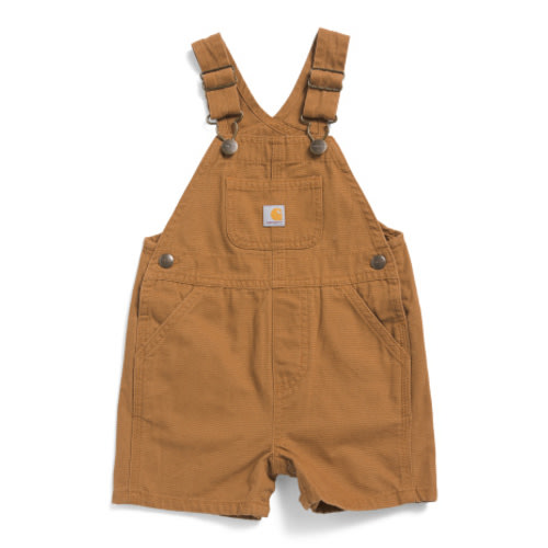 Infant Boys Loose Fit Canvas Shortalls | Baby Boys (0-24m) | Marshalls
