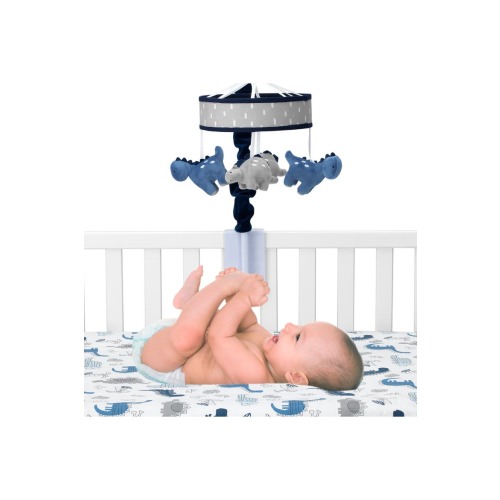 Baby Dino Dinosaur Musical Baby Crib Mobile Soother Toy, One Size