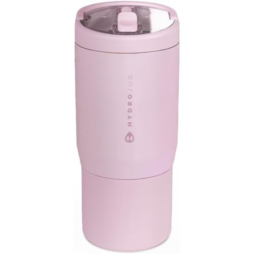 HydroJug Sport 14 oz Insulated Kids Water Bottle with Straw, Sweet Pea