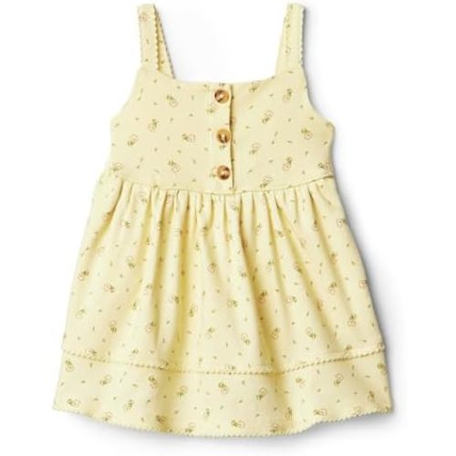 Amazon Essentials x Sofia Grainge Toddlers and Baby Girls' Cotton Casual Fit and Flare Dress