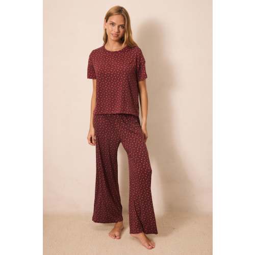 Midnight Daisy Short-Sleeve Women’s Sleep Set