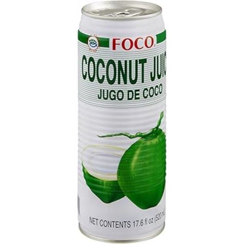FOCO Coconut Juice, 17.60 Ounce (Pack of 24)