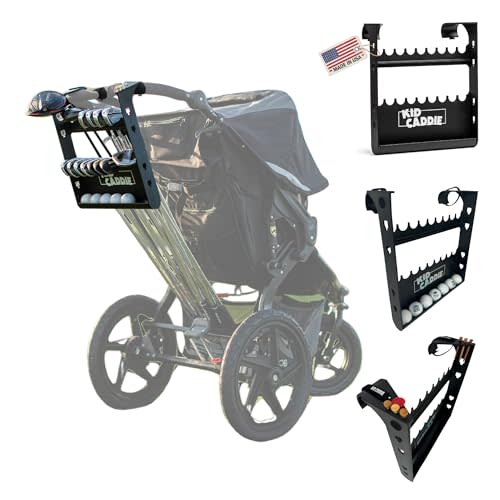 Golf Stroller Attachment - Easy Setup, Universal Fit, Golf Club Holder for Strollers, Introduces Kids to Golf, Encourages Early Golf Skills, Perfect Golf Gift for Parents