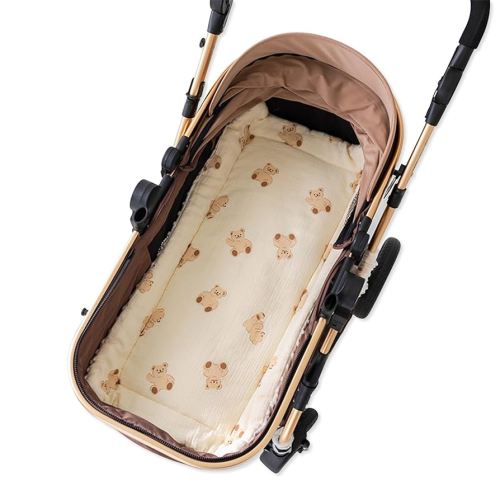 Warm Baby Stroller Seat Liner,Soft Thick Pushchair Seat Liner Baby Stroller Cushion Seat Insert Pad Universal for Pushchair Pram Buggy Car Seat High Chair(Bear)