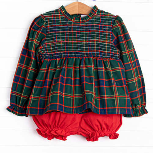 Tartan Traditions Bloomer Set, Green – Stitchy Fish