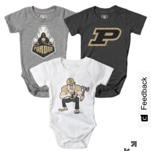 Purdue Boilermakers Infant Bodysuit 3-Pack