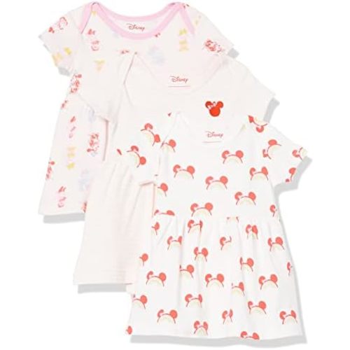 Amazon Essentials Disney | Marvel | Star Wars | Princess Babies, Toddlers, and Girls' Dresses, Pack of 3