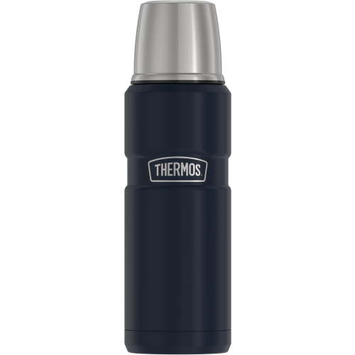 Thermos Stainless King Vacuum Insulated Stainless Steel Beverage Bottle, 16oz, Matte Midnight Blue