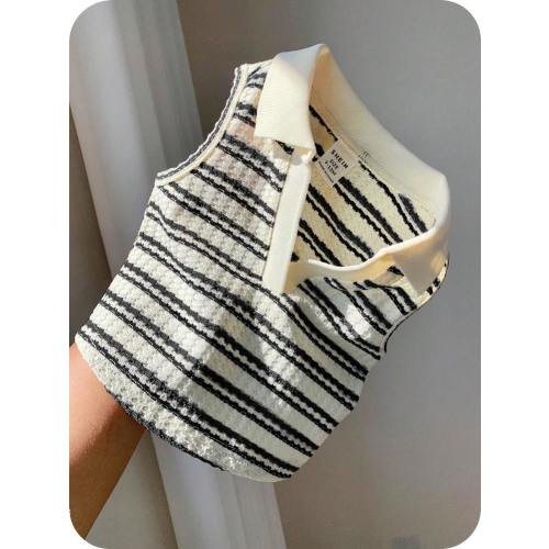 SHEIN Cute Striped Sleeveless Polo Top, Versatile Summer Toddler Striped Shirt Baby Collar Shirt Toddler Collared Shirt | SHEIN USA