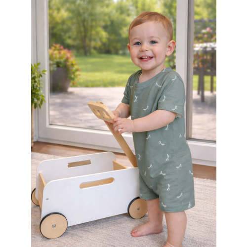 Mantis Cotton Shortie Romper | Baby Apparel | günamüna