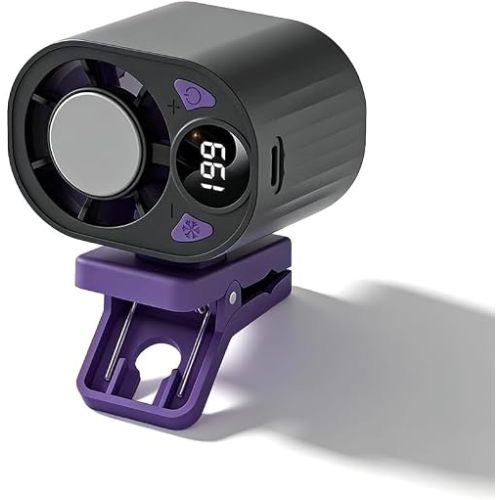 Car Clip on Air Conditioner Fan with 199 Speeds & LED Display, Portable AC