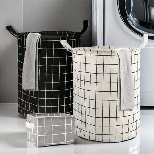 3 Pack Foldable Laundry Basket with Handles,Baby Laundry Hamper for Clothes,Toys,Blankets,and Towels,Perfect for Home,Bedroom,Bathroom