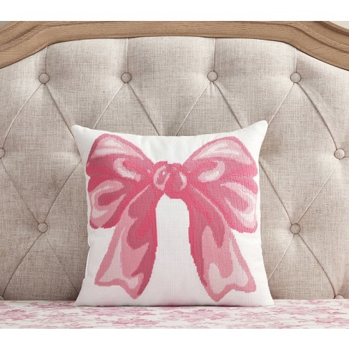 LoveShackFancy Needlepoint Bow Pillow